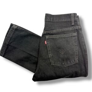 Vintage 1999 Levi's 512 Jeans Womens 11 Jr M Black Slim Straight USA Made 29x31